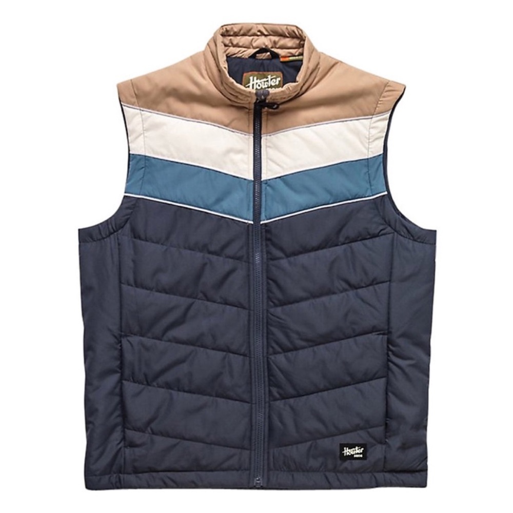 Howler Bros Crowley Vest pilot blue/ Tan Western Vintage Style XL